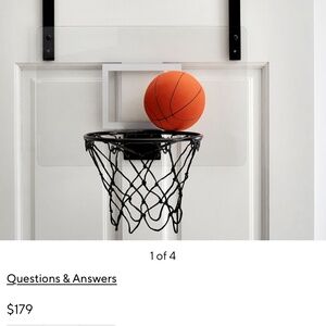 NWOT Pottery Barn Kids Over Door Basketball Hoop